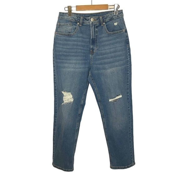 Nwt Blue Distressed Jeans 🤍 - Picture 1 of 6